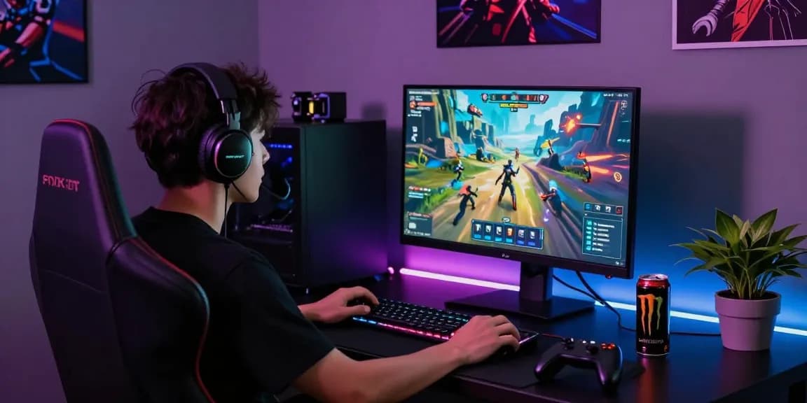 Exciting online gaming experience with mantra88 at the forefront, showcasing a gamer immersed in action.