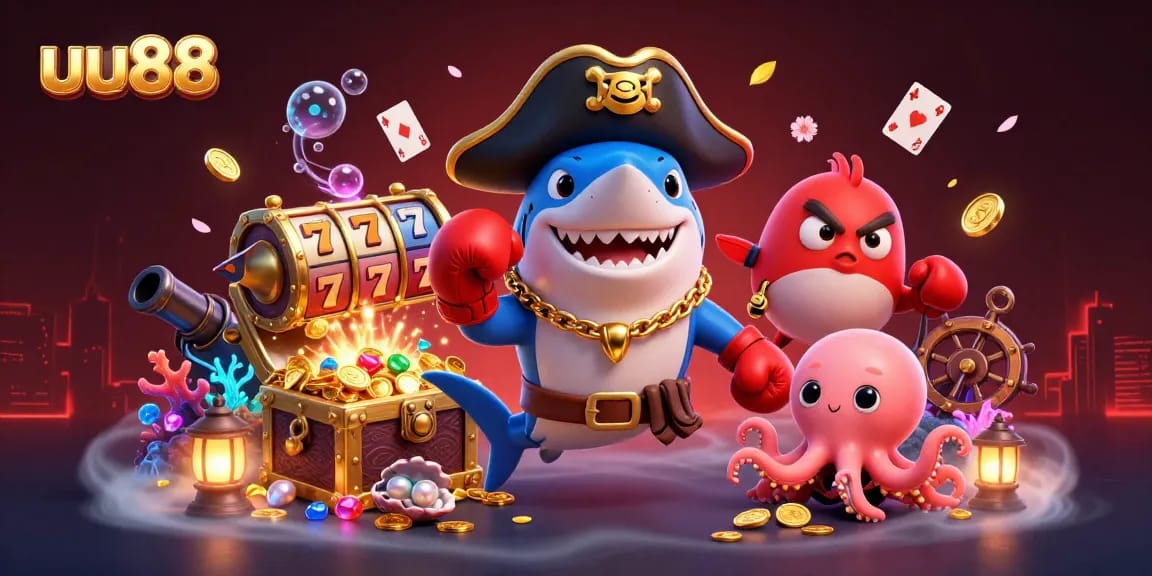 Engage in thrilling gameplay with uu88's dynamic characters and vibrant casino elements.