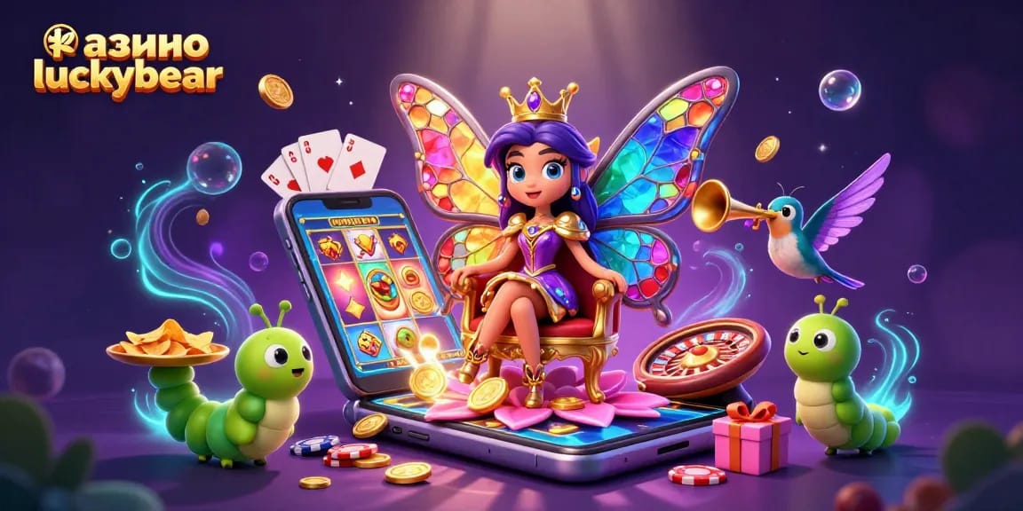 Spin magnificent slots at казино luckybear with a dazzling butterfly queen and golden treasures!