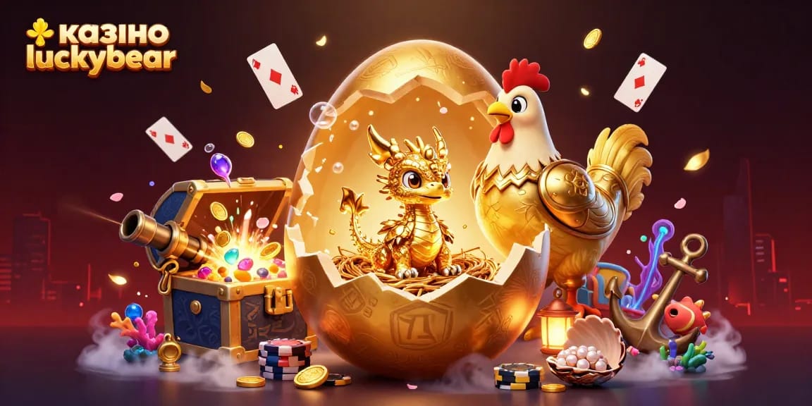 Engage in thrilling gameplay at казино luckybear with dynamic golden dragon and treasure-rich scene.