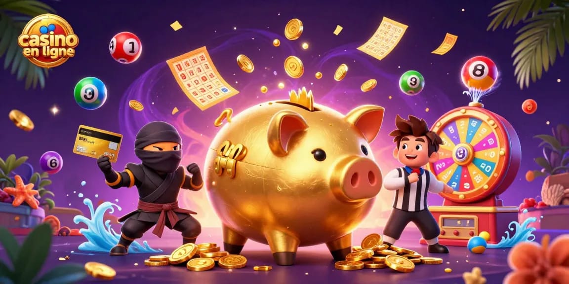 Gagnez des jackpots avec casino en ligne grâce à une compétition excitante entre un sumo et un ninja.