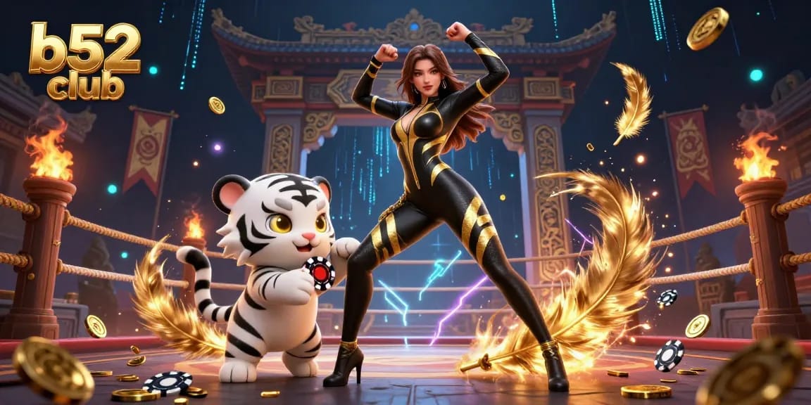 Engage with thrilling casino action at b52 club with a vibrant 3D illustration of gaming excitement.