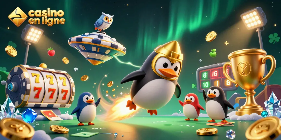 Le casino en ligne offre une aventure unique avec un pingouin doré et des éléments de jeu captivants.