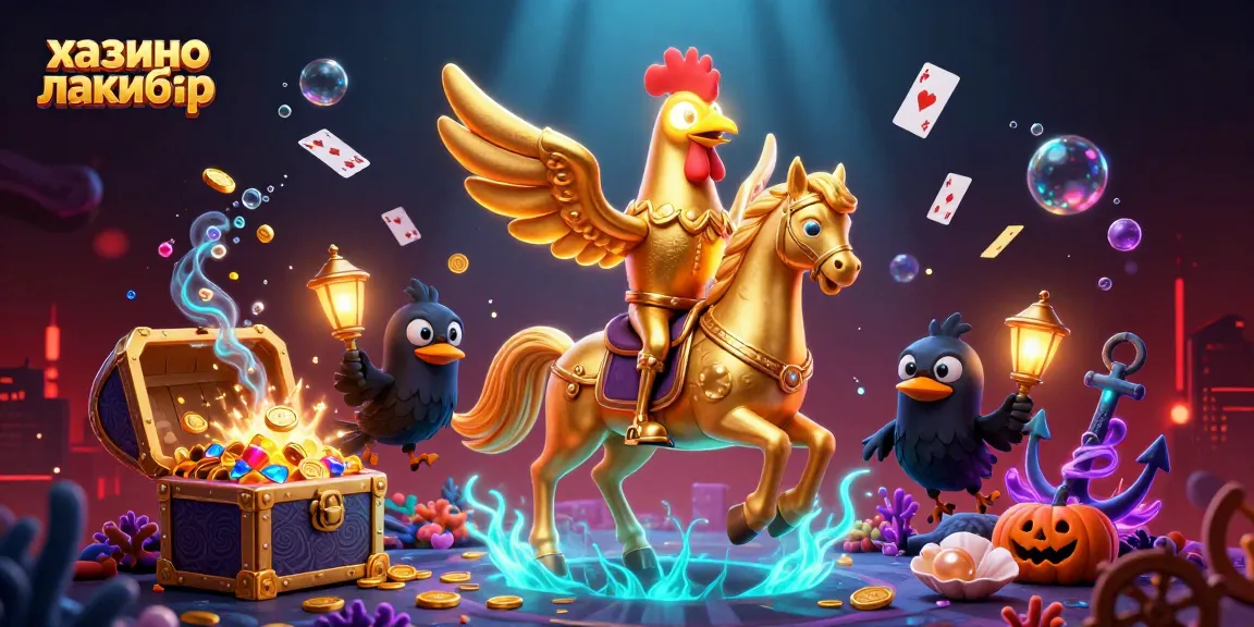Engage in thrilling gaming at казино лакибир, highlighted by an elaborate 3D carnival scene.