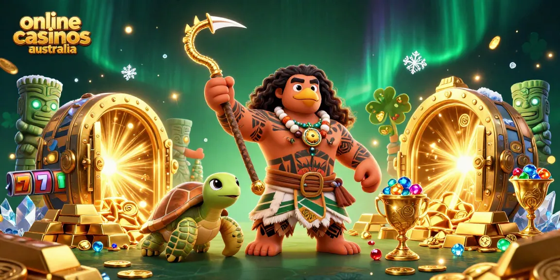 Engage with exciting online casinos Australia featuring vibrant 3D characters and glimmering gaming elements.