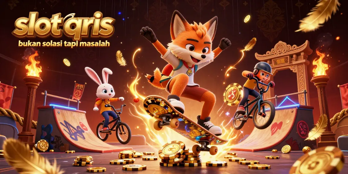 Engage in thrilling gameplay with slot qris bukan solusi tapi masalah, showcasing a vibrant 3D casino scene filled with action.