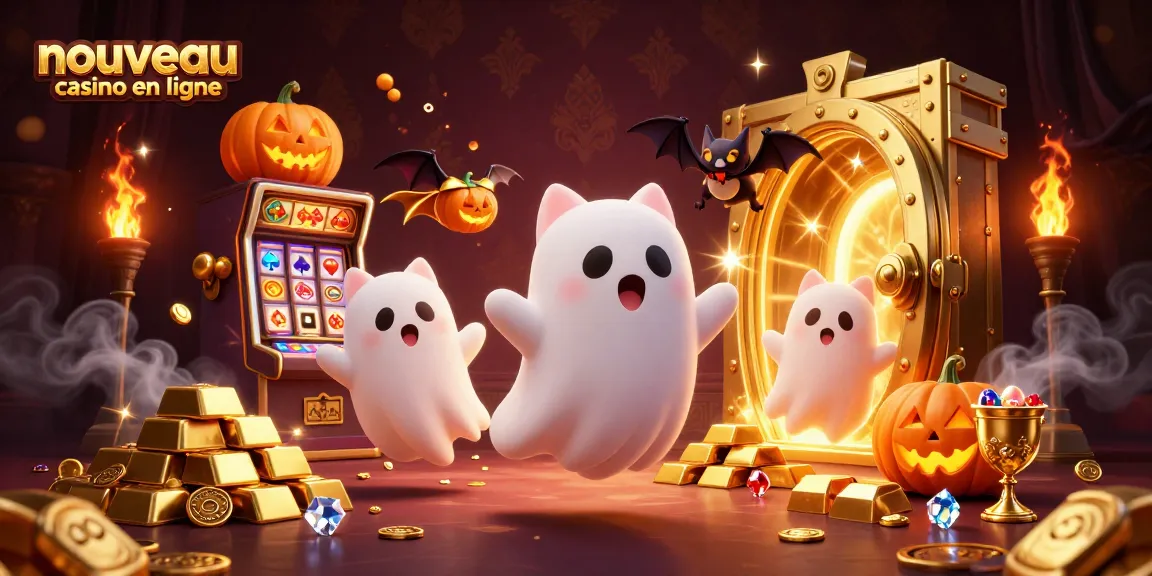 Découvrez un nouveau casino en ligne avec des éléments captivants et des personnages mystérieux dans un cadre animé.