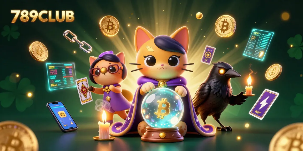 Experience the thrill of winning at 789CLUB with vibrant gaming, mystical elements, and rich crypto visuals.