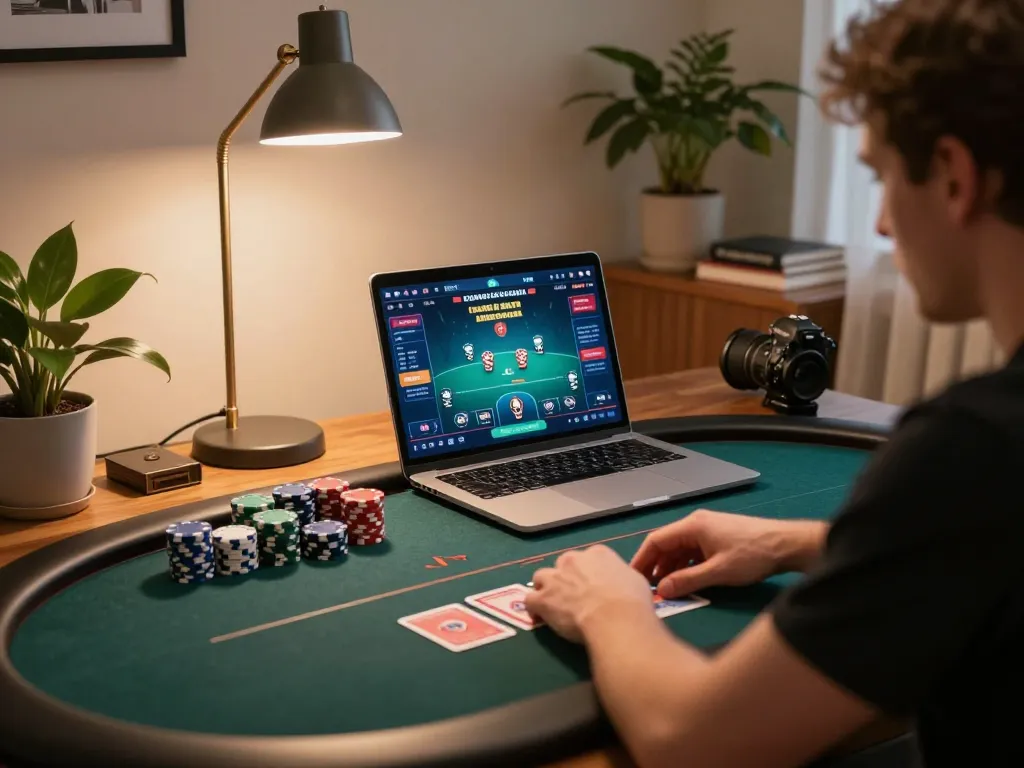 Players engaging in a competitive online poker game on alo8, showcasing dynamic gameplay and strategy.