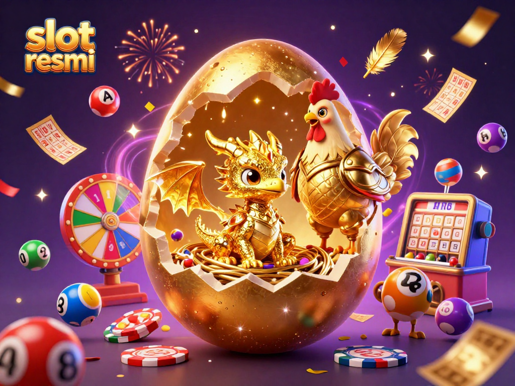 Play thrilling slot resmi games with vibrant energy and winning potential in a dynamic casino scene.