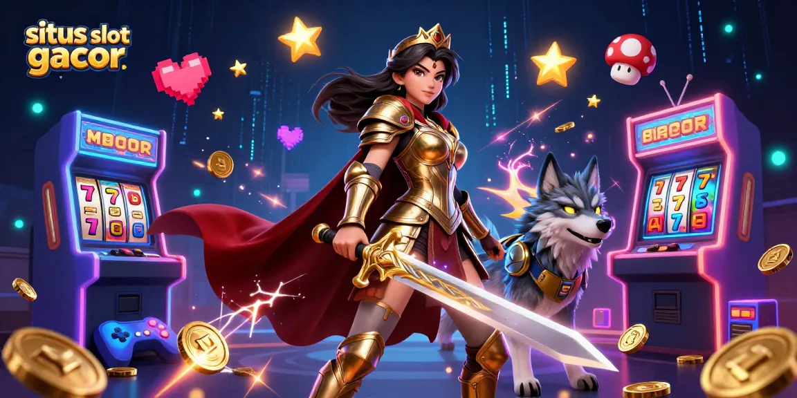 Experience the thrill of winning at situs slot gacor with a stunning illustration of a casino queen.