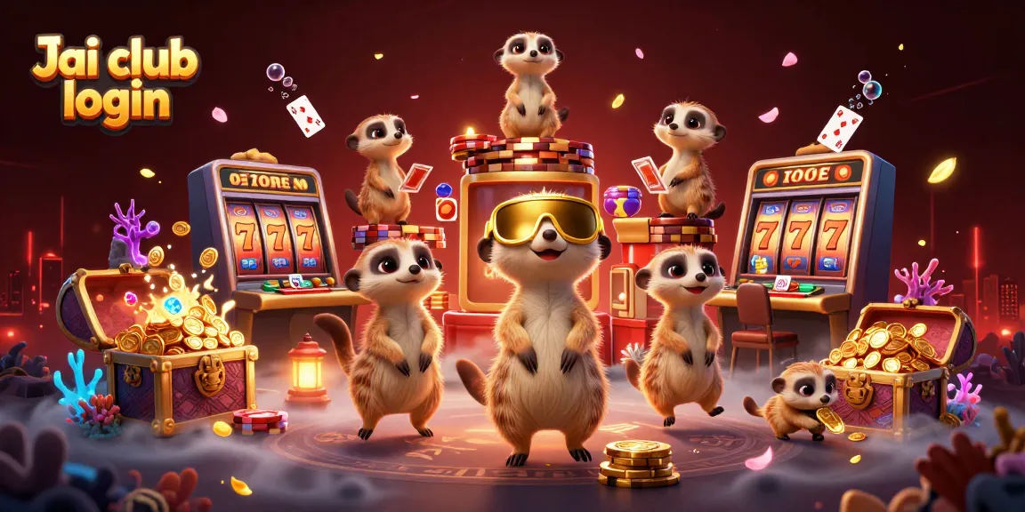 Engage with thrilling gameplay through Jai club login in a vibrant meerkat casino scene.