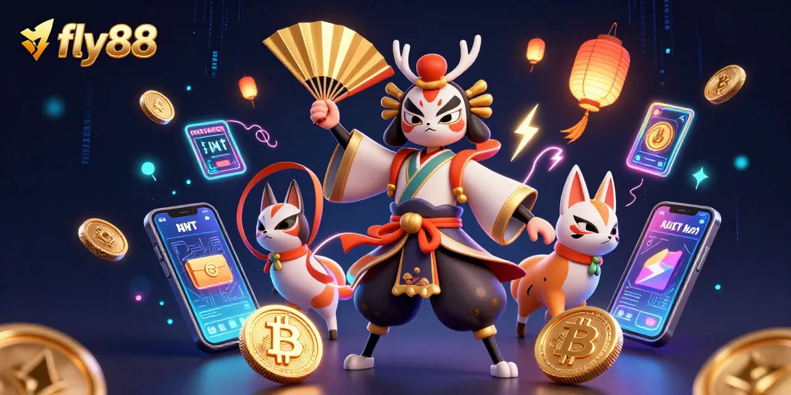 Experience the excitement of fly88 with vibrant characters and gaming elements showcasing rich casino culture.