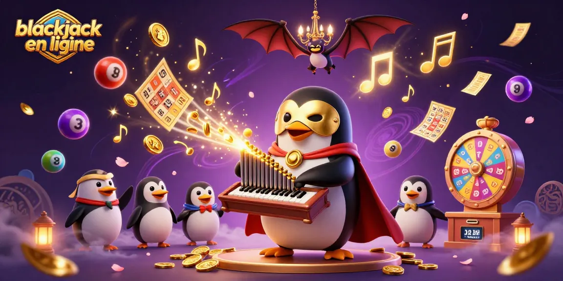 Jouez au blackjack en ligne avec des personnages animés, des éléments de jeu et des effets magiques.