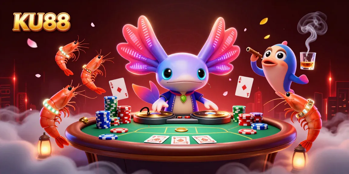 Celebrate exciting wins at KU88 with vibrant casino gaming elements and lively characters!