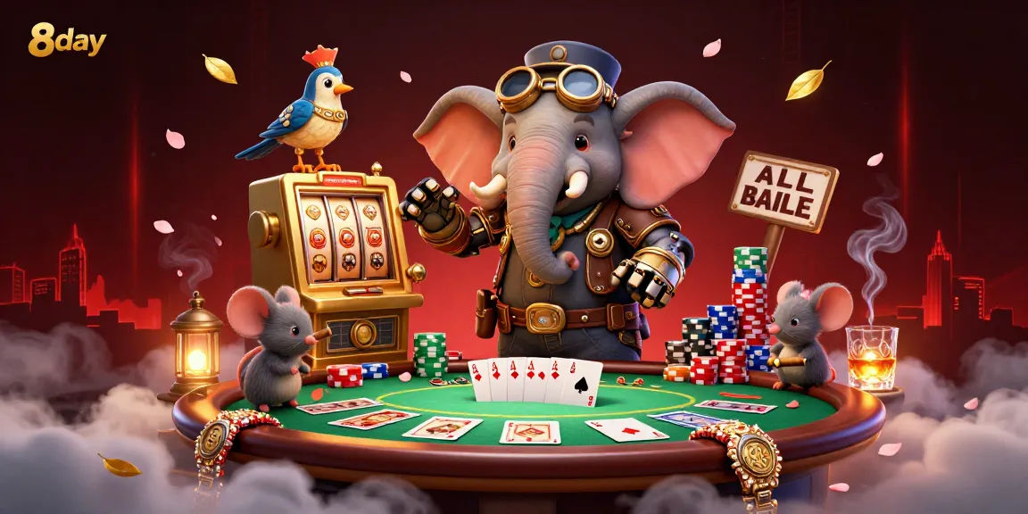 Engage with 8day’s slot machine adventure amid steampunk characters and rich casino details.