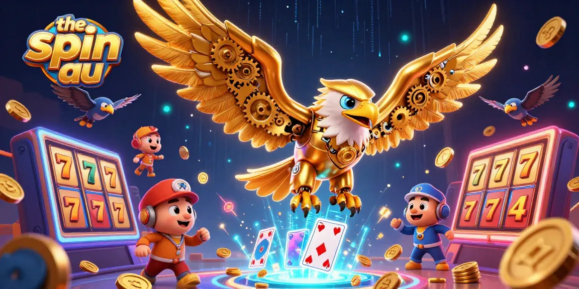 Experience thrilling spins at the spin au with a dynamic 3D casino scene showcasing vibrant gameplay.