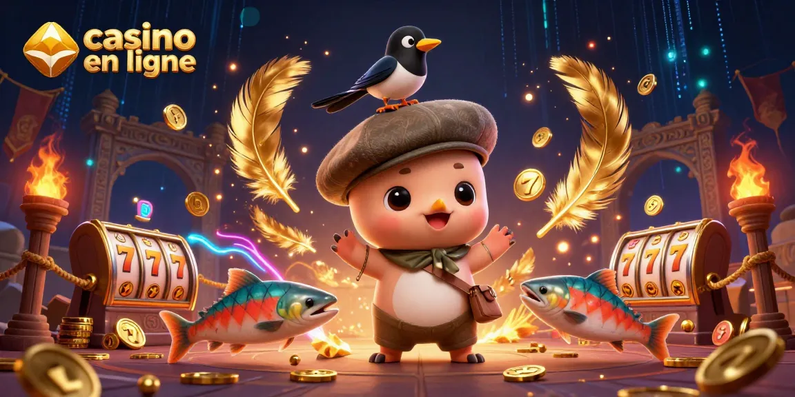 Vivez l'excitation d'un casino en ligne avec une illustration dynamique de la baby Nessie et ses amis.