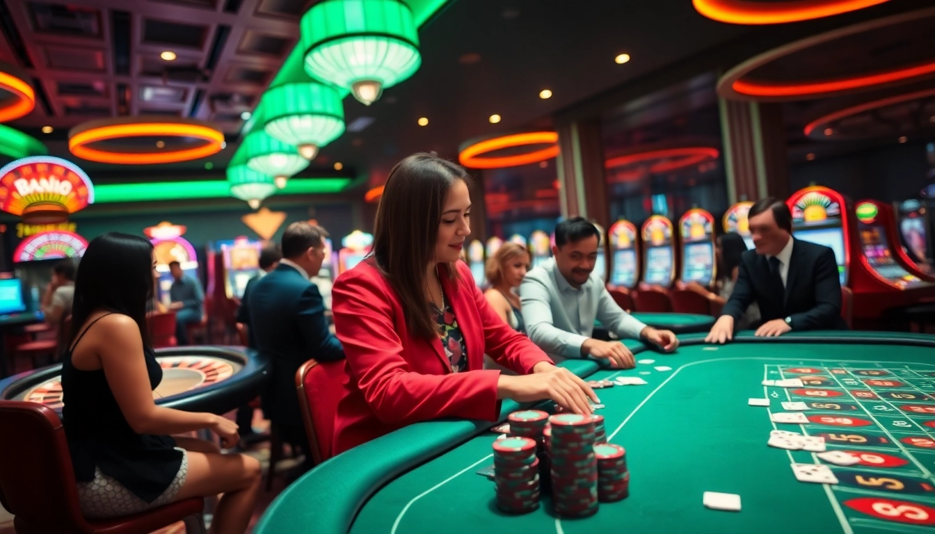 Pemain casino merasakan kegembiraan pgbet saat bermain di meja permainan yang bersemangat.