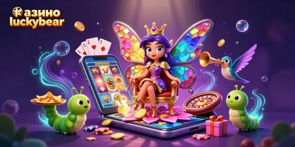 Spin magnificent slots at казино luckybear with a dazzling butterfly queen and golden treasures!