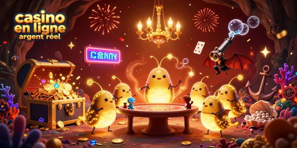 Jouer au casino en ligne argent réel avec une équipe de lucioles scintillantes dans une ambiance festive.