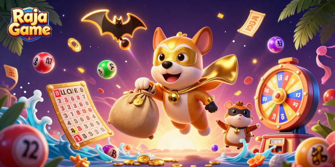 Engage with Raja Game's thrilling lottery experience featuring colorful balls, vibrant prizes, and gaming excitement!