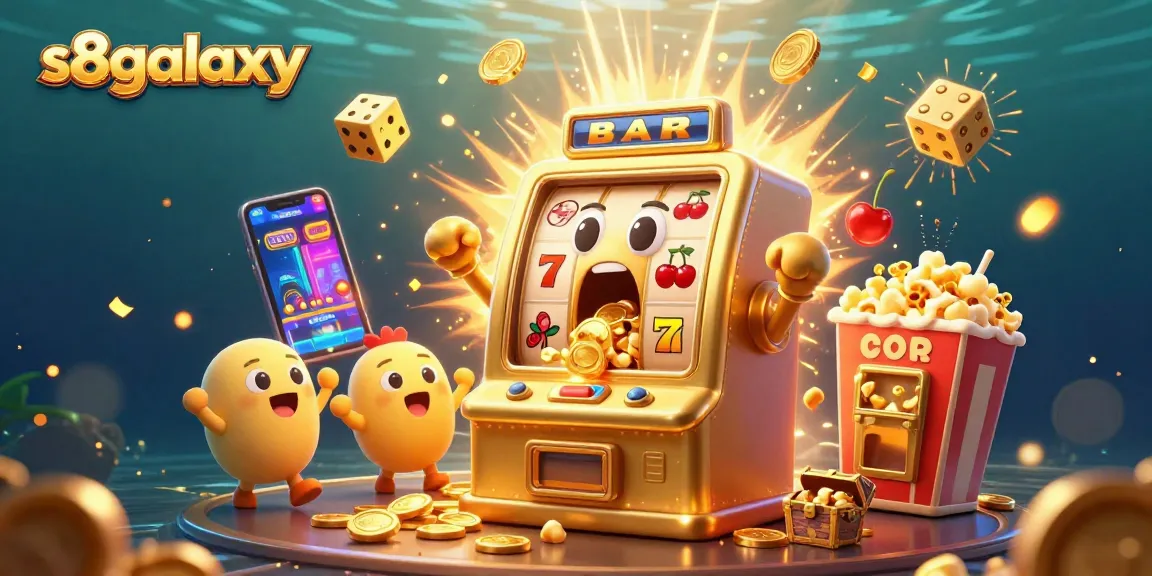Join the fun at s8galaxy with exciting slots and jackpots as coins burst from winning machines.