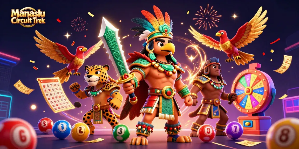Engage in dynamic gameplay with the Manaslu Circuit Trek casino-style adventure featuring lotter balls and vibrant fireworks.