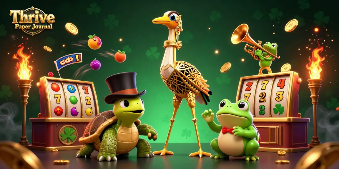 Experience winning strategies at Thrive Paper Journal with this vibrant casino-themed illustration.