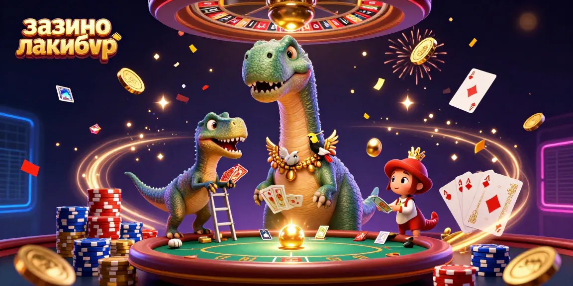 Play exciting games at казино лакибир with animated 3D casino characters and vibrant elements.