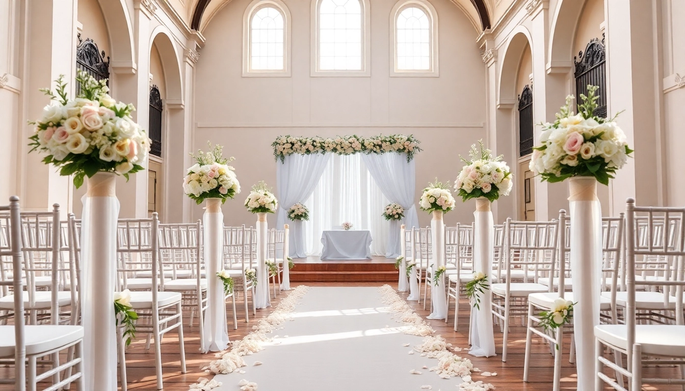 Experience the elegance of the Best Wedding Venue Jacksonville with a beautifully decorated ceremony setup.