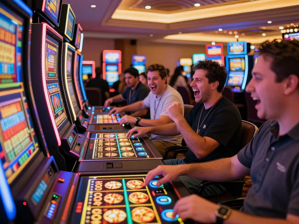 Experience thrilling wins at dagelan4d slot machines in vibrant Vegas casino atmosphere.