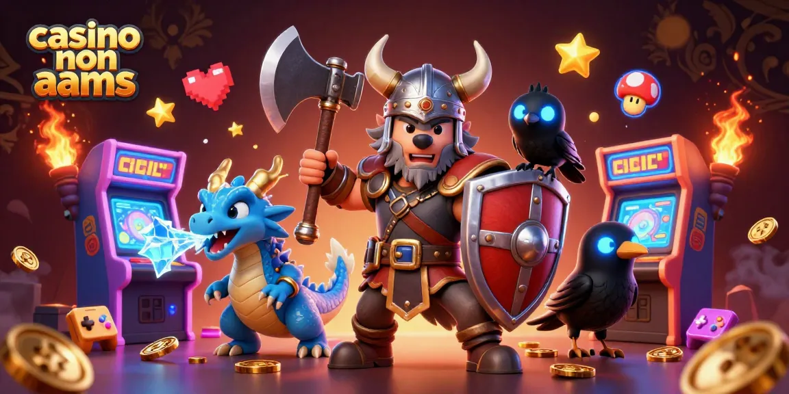 Vincere nei casino non AAMS con un lupo guerriero e un drago attraverso slot, luci e design unici.