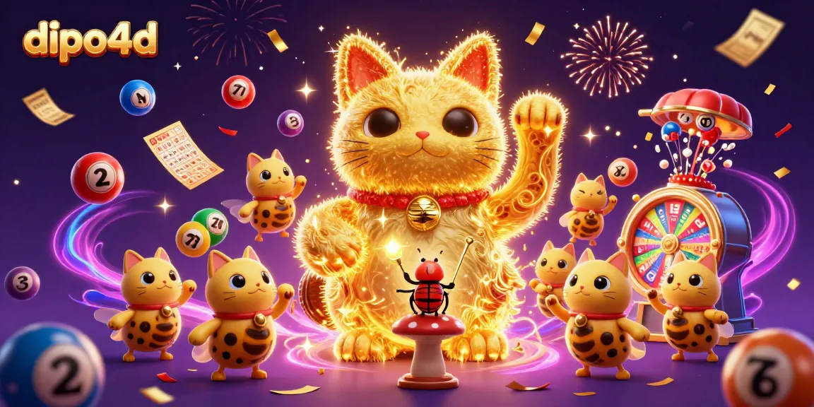 Experience excitement with dipo4d as golden fireflies create a lively casino scene.