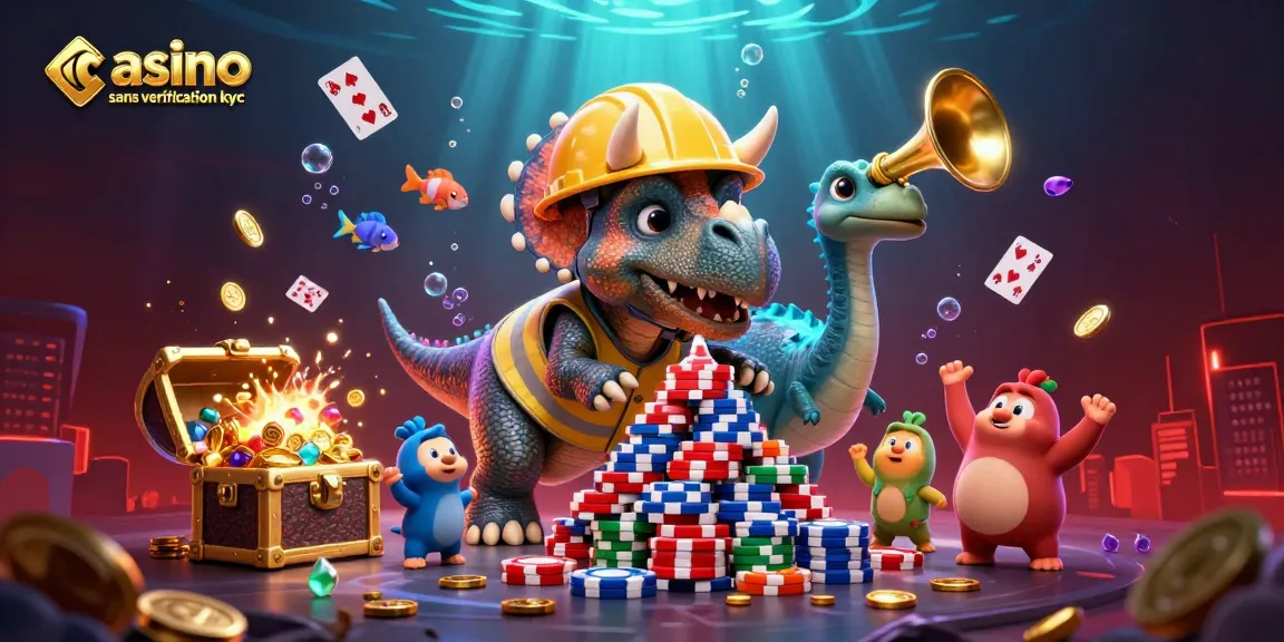 jouez au casino sans vérification KYC avec une ambiance festive et des éléments ludiques animés