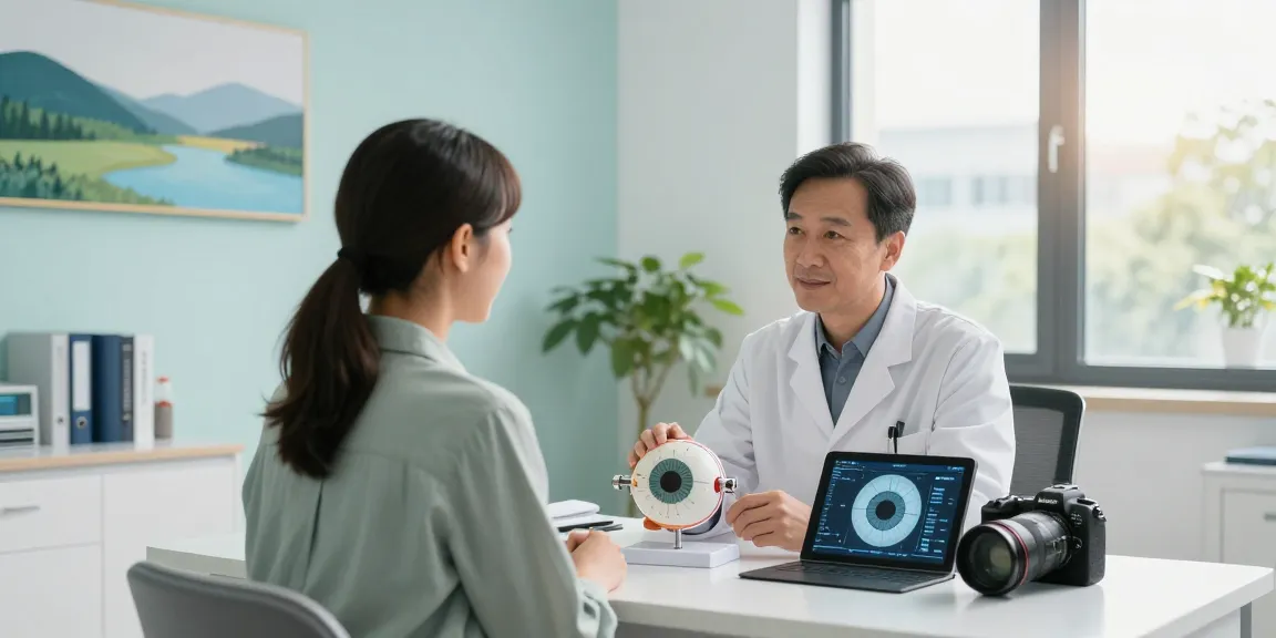Vision Correction consultation with an expert ophthalmologist in a modern clinic setting.