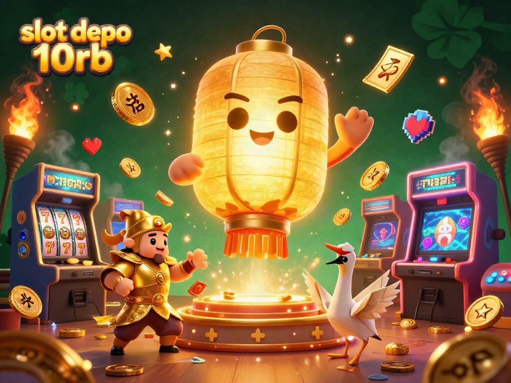 Engage in thrilling gameplay with slot depo 10rb featuring vibrant 3D characters and casino elements.
