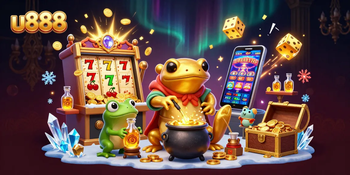 Join the excitement of u888 with dynamic golden alchemy, jackpot slots, and rich casino elements.