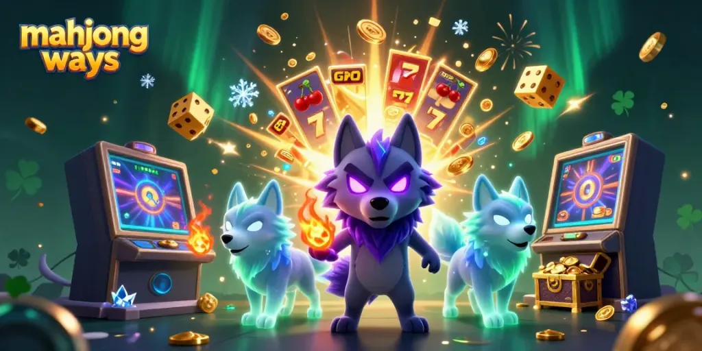Experience Mahjong Ways excitement with ghostly wolves, jackpots, and glowing game elements!
