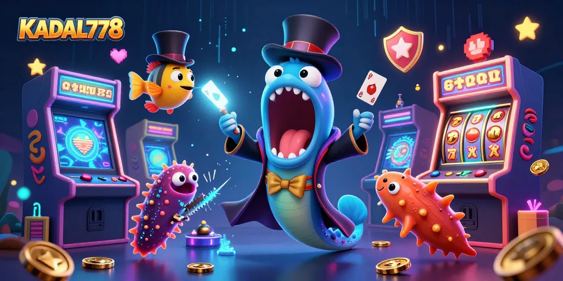 Experience thrilling card tricks with KADAL778’s magical sea creatures in this lively casino scene.