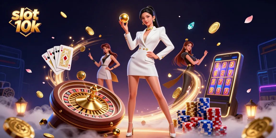 Play exciting slot 10k games and experience thrilling wins amidst glittering casino elements.