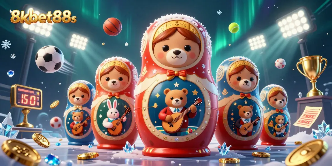 Experience thrilling gameplay with 8kbet88s as cartoon bears and a rabbit bring dynamic sports betting to life.