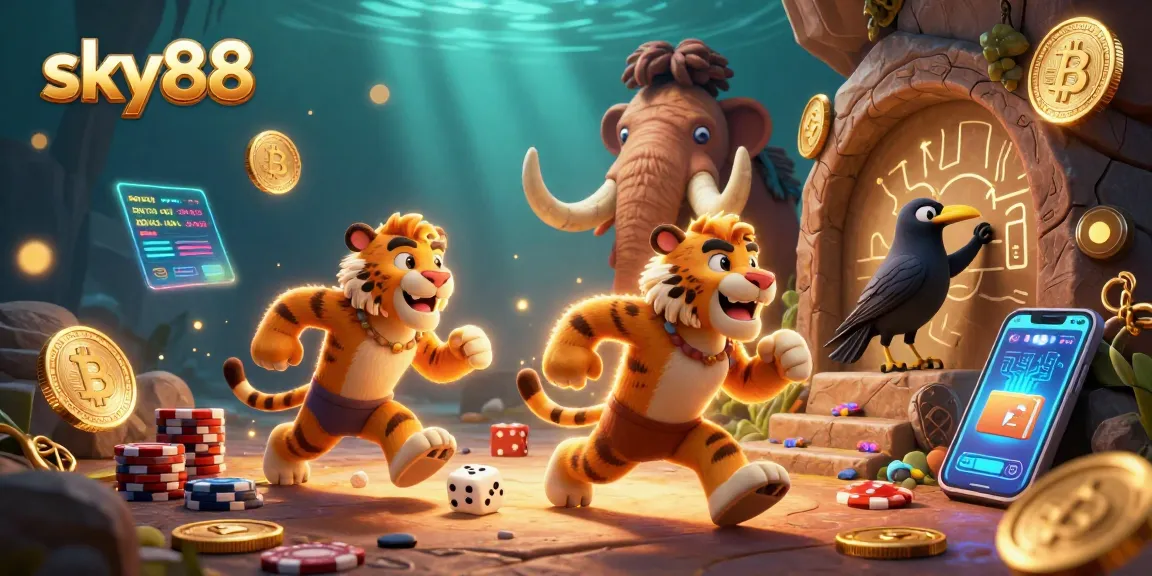Join the thrilling action at sky88's prehistoric casino with unique gaming dynamics!