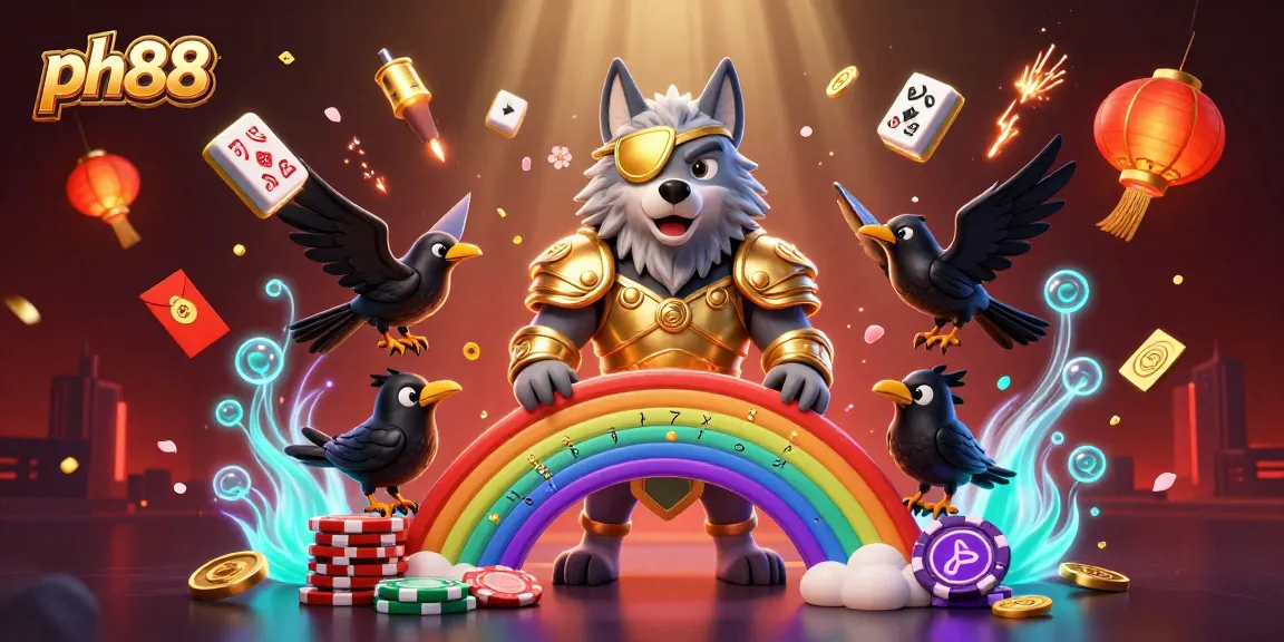 Engage with ph88 gaming excitement under a vibrant casino-themed scene.