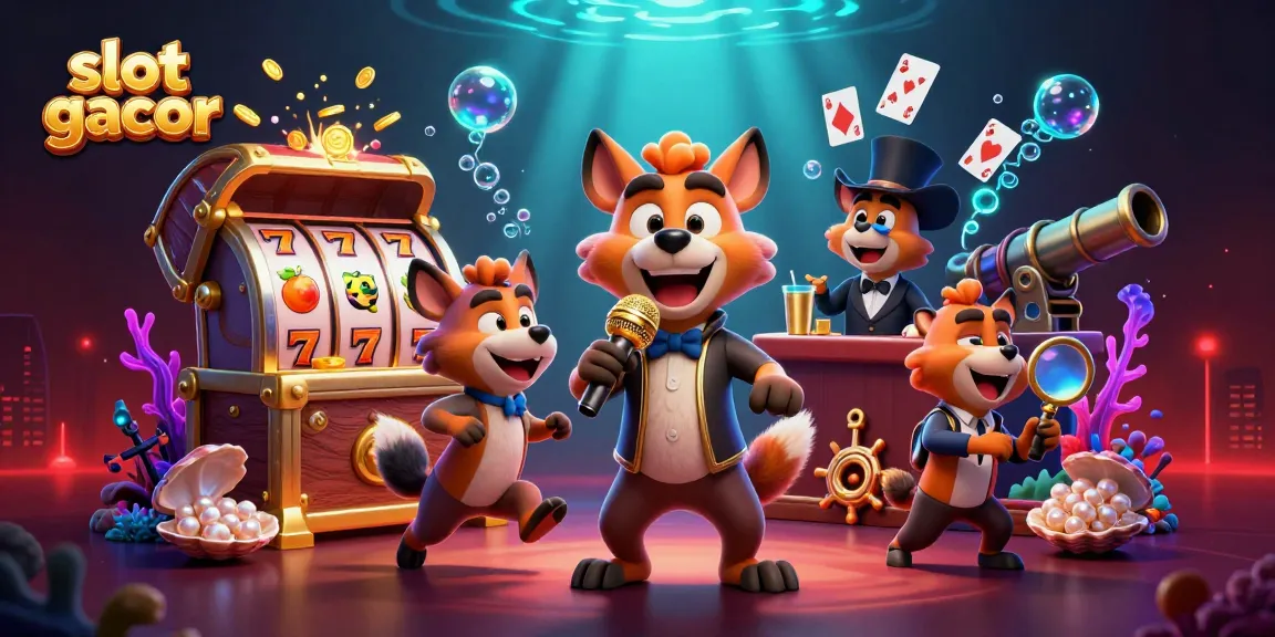 Slot gacor memberikan suasana kasino ceria dengan hyena lucu dalam pertunjukan.