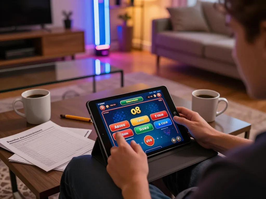 Engaging gameplay on the o8 com casino app while managing bankroll at home