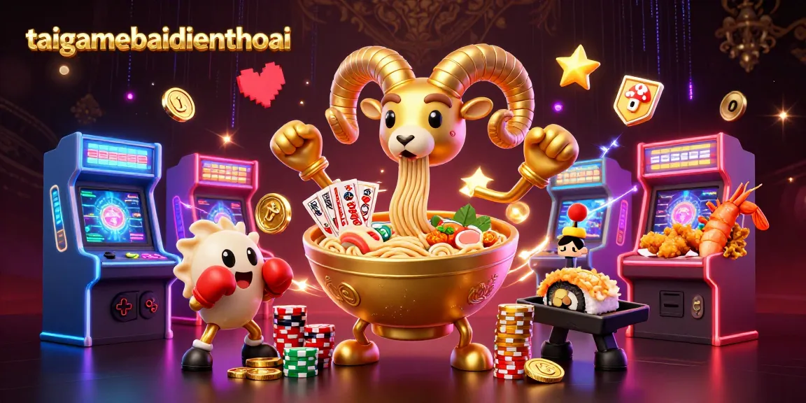 Engage in thrilling action at taigamebaidienthoai with our vibrant, cartoon-styled casino illustration.