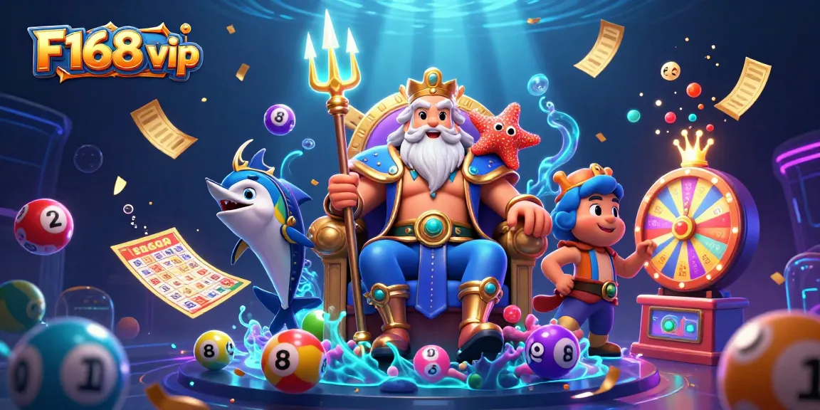 Engage in thrilling fun with F168 vip's vibrant lottery scene featuring Neptune and games!