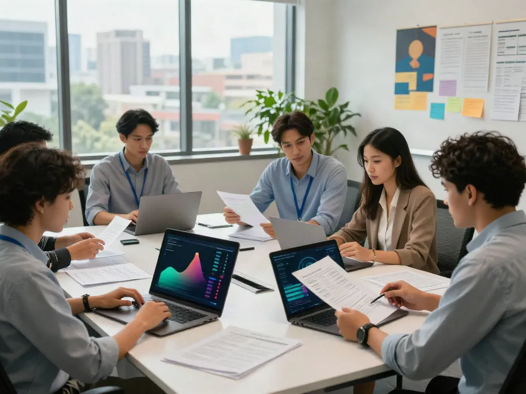 Team collaborating in a modern tax service bureau office, illustrating how to start a service bureau.