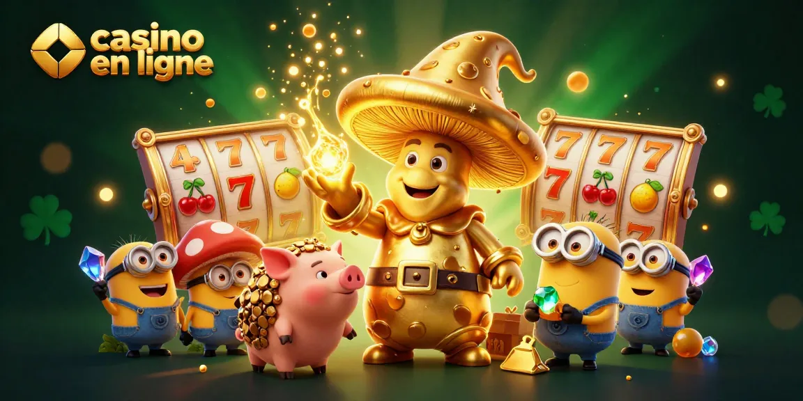 Tournez et gagnez au casino en ligne avec un mage, un cochon et des symboles chanceux.